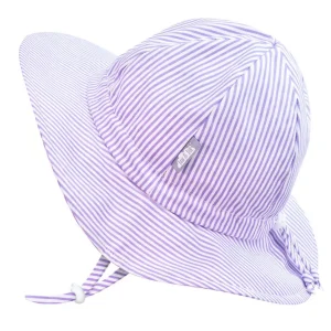 Chapeau Cotton Floppy Rayures mauves