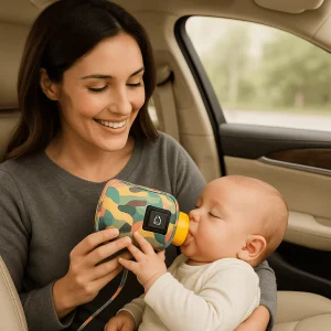 Chauffe Biberon Voiture Portable | Réchauffeur de Lait Nomade BébéCamouflage™