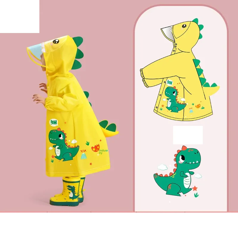 Imperméable de dessin animé avec sac de rangement – Image 3