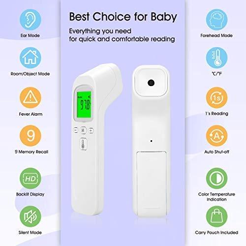 Thermomètre électronique automatique blanc – Image 2