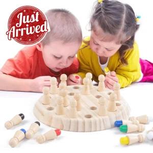 Jeu d'échecs en bois pour enfant