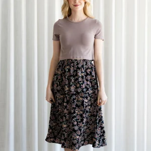 Jupe fleurie taille élastique Mystère floral