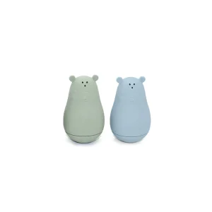 Oursons pour le bain vert/bleu