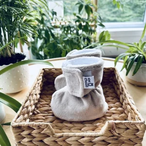 Pantoufles minky latté sans relief