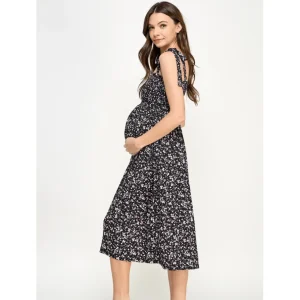 Robe fleurie maternité