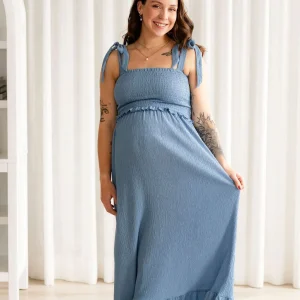 Robe Larissa Bleu Caraïbes