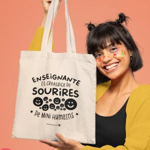 Sac fourre-tout enseignante mini humain