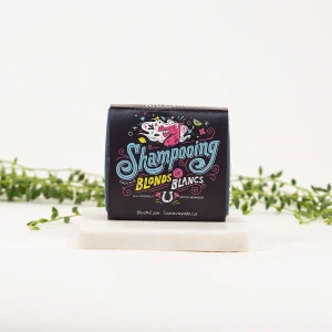 Savon en barre Shampoing pour cheveux blonds ou blancs