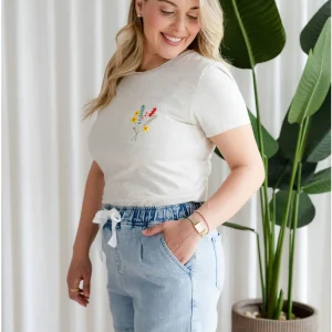 Short denim bleu pâle