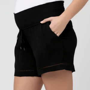 Short maternité bordure ajourée