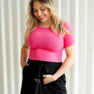 Short noir taille haute extensible