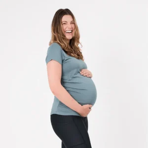 T-shirt bambou vert doux