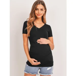 T-shirt maternité noir
