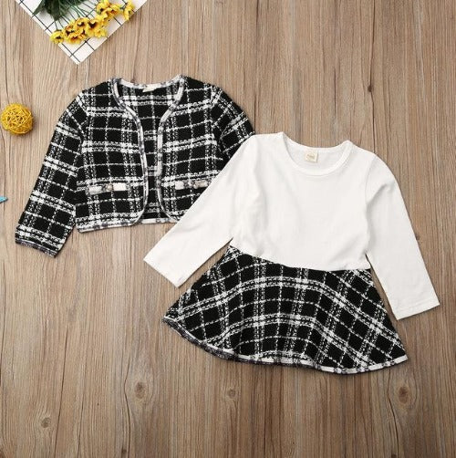 Ensemble de manteau à carreaux de concours – Image 2