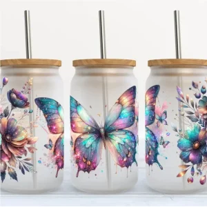 Verre 16oz Papillon magique